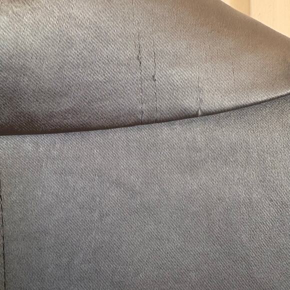 MNG light blue satin one button padded shoulder blazer SIZE M - Picture 4 of 7